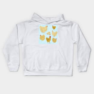 Buff Orpington Pattern Kids Hoodie